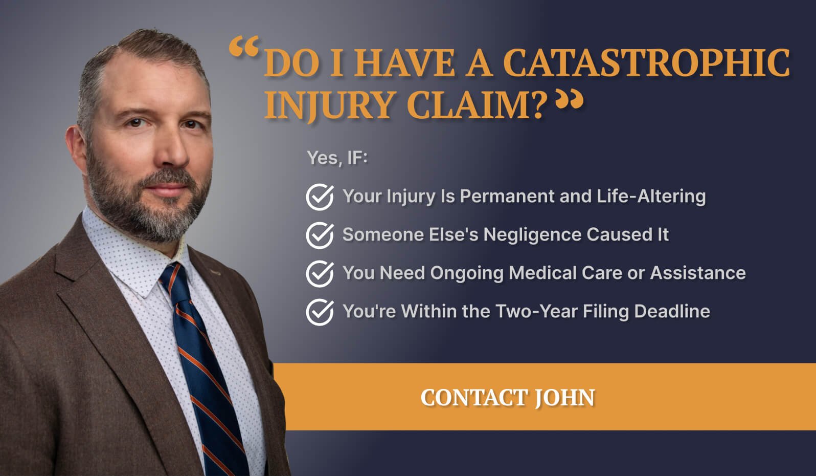 Promotional graphic advertising of Common types of auto catastrophic injuries services