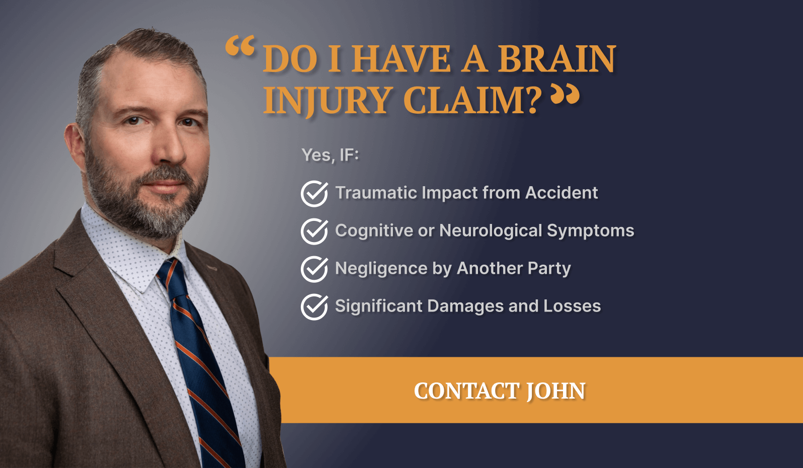 Promotional graphic advertising medical malpractice brain injury legal services