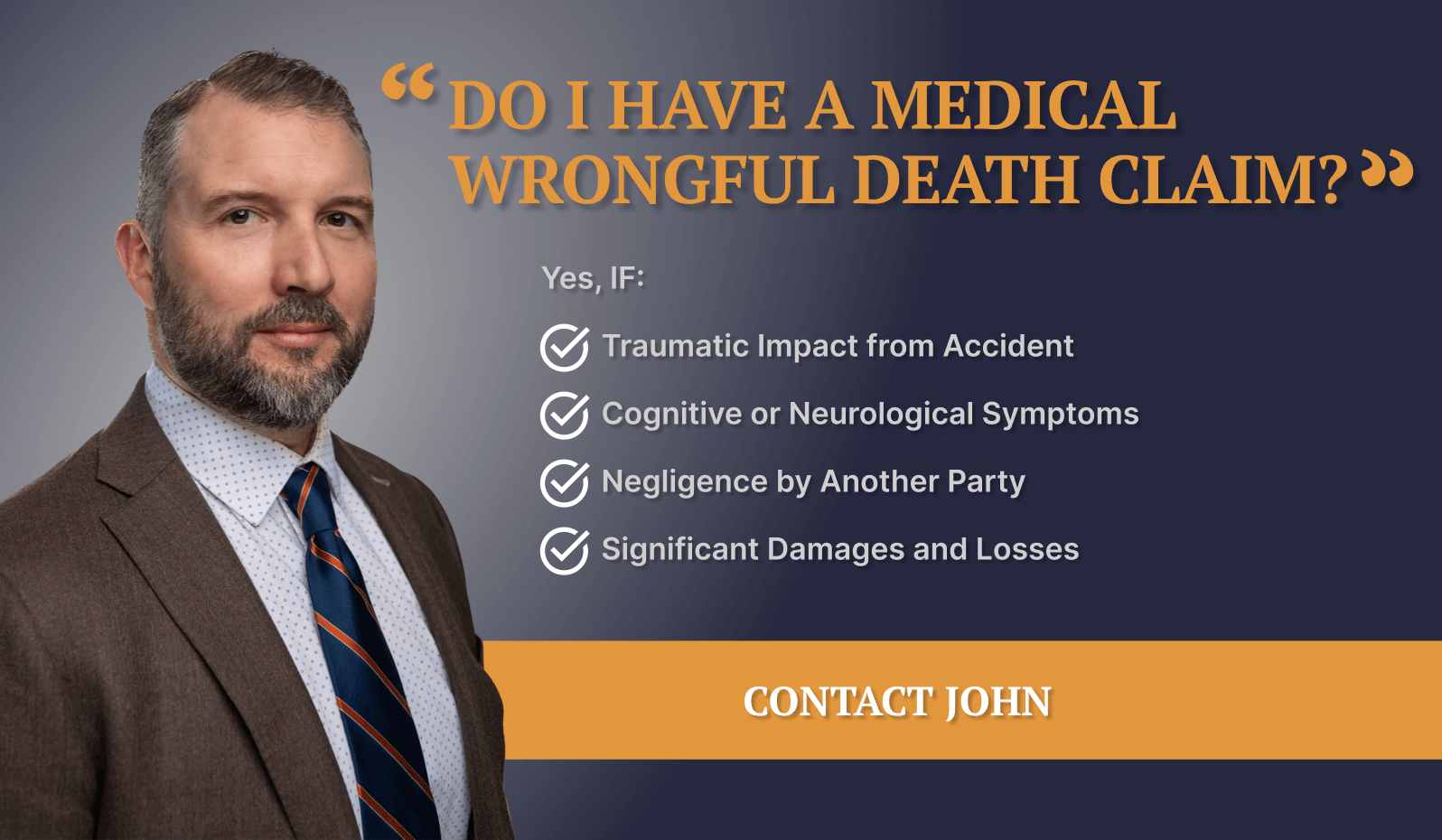Promotional graphic advertising medical wrongful death legal services
