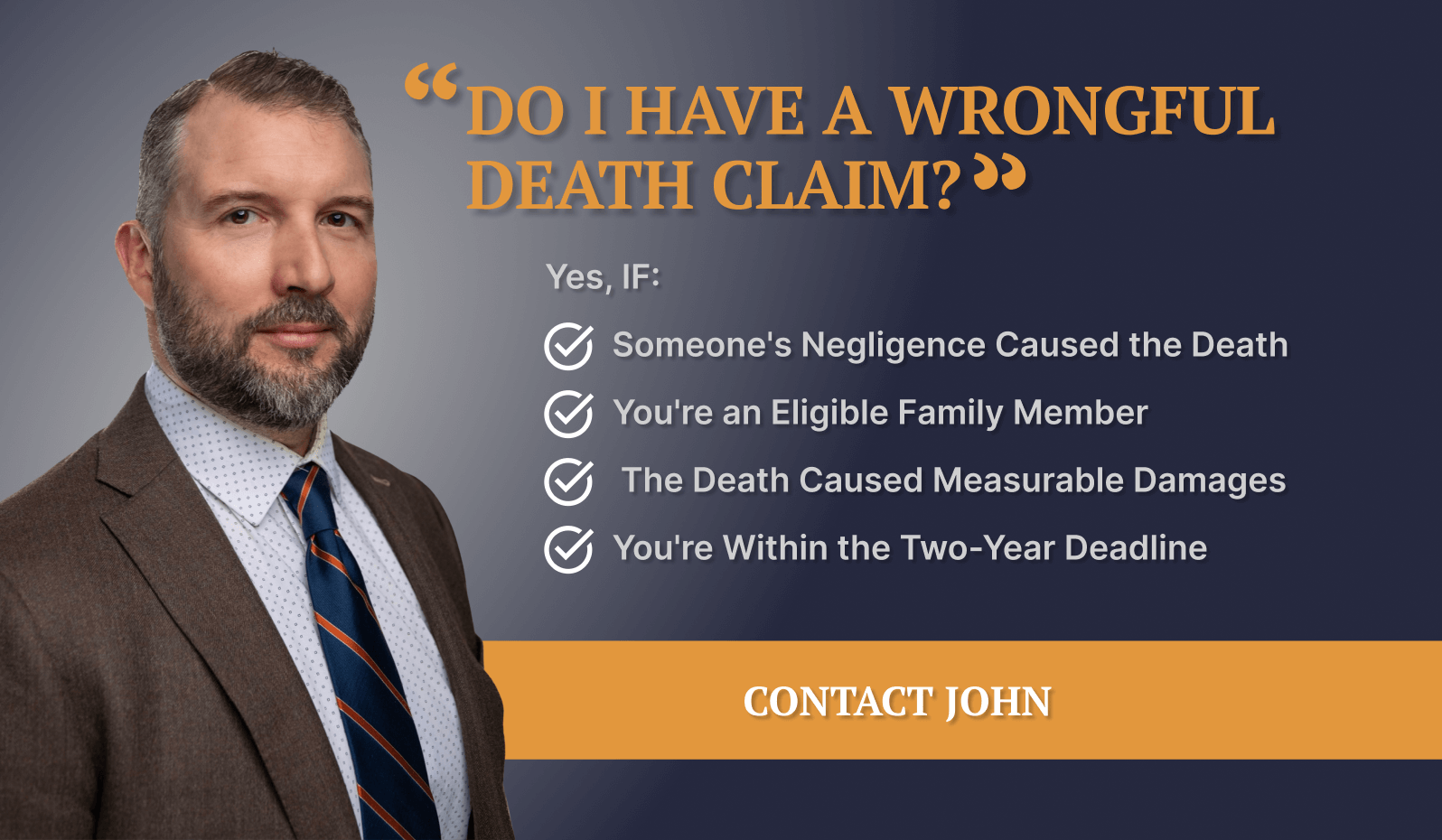 Promotional graphic advertising wrongful death legal services